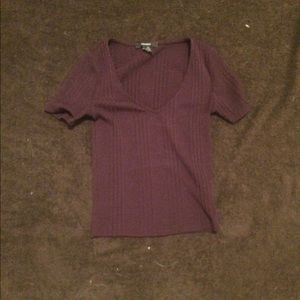 Purple cropped t shirt